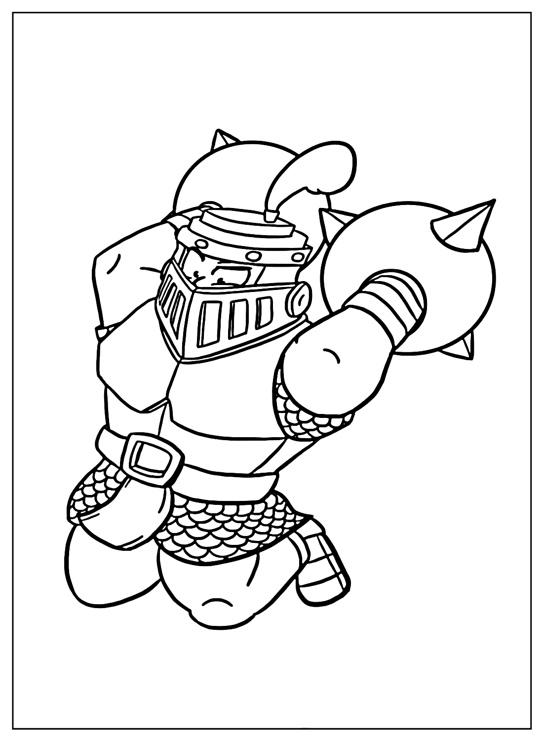 Printable Clash of Clans Coloring Pages from Clash of Clans
