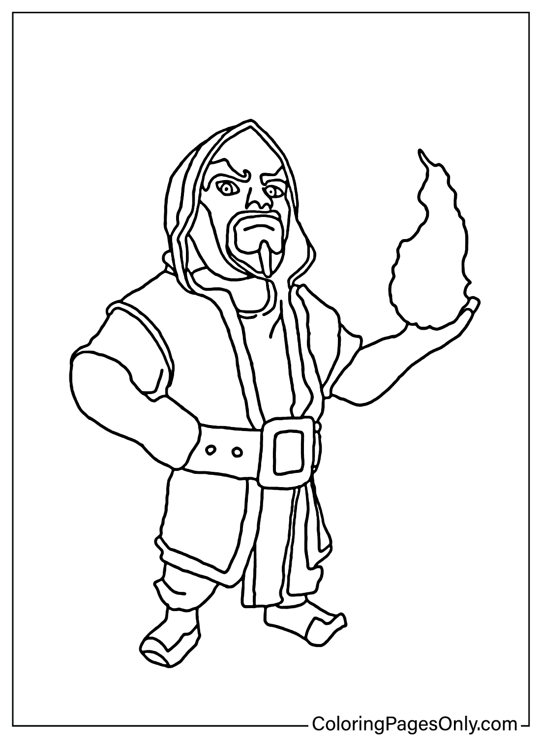Printable Coloring Page Clash of Clans from Clash of Clans