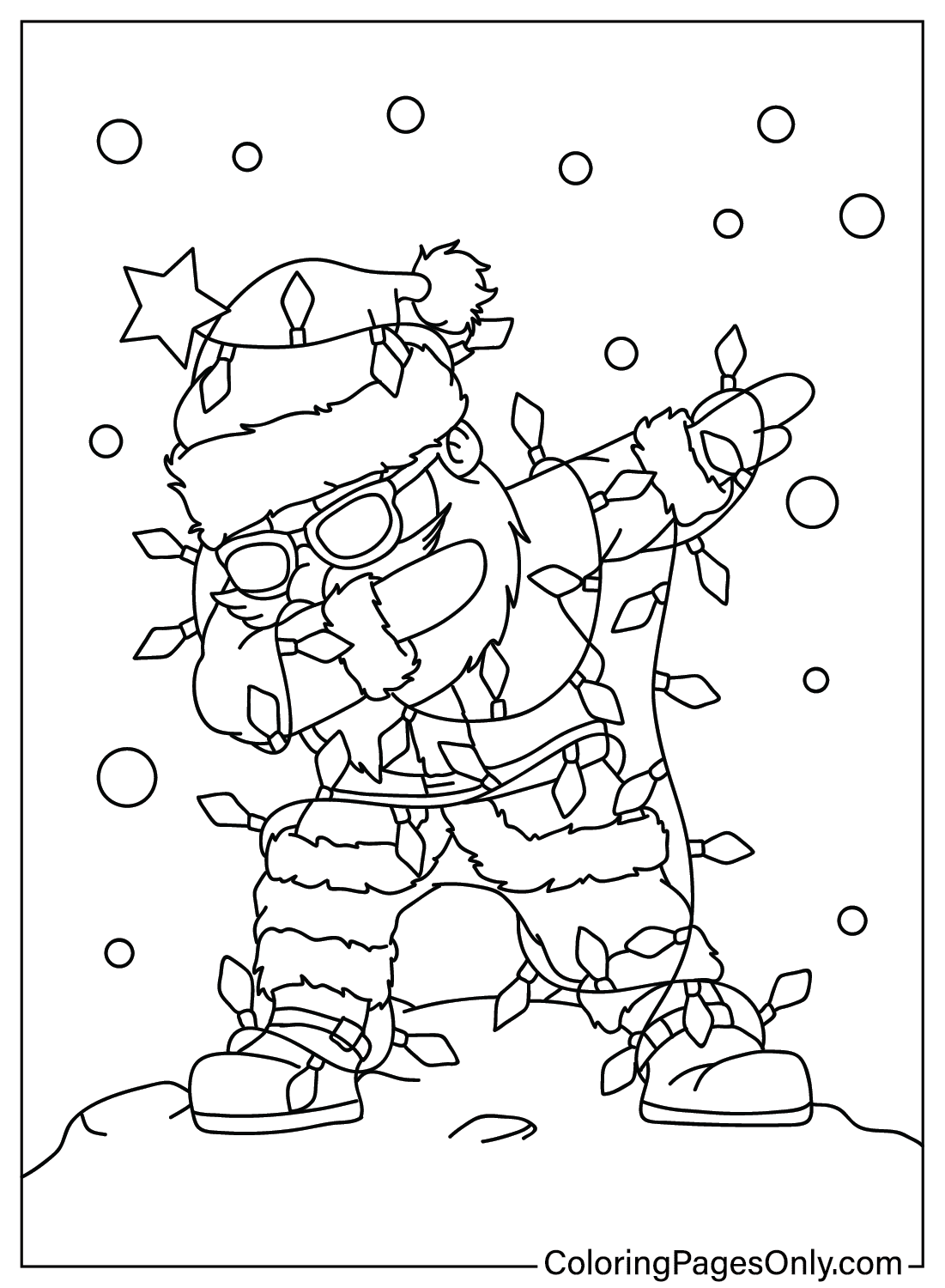 Printable Coloring Pages of Santa Claus