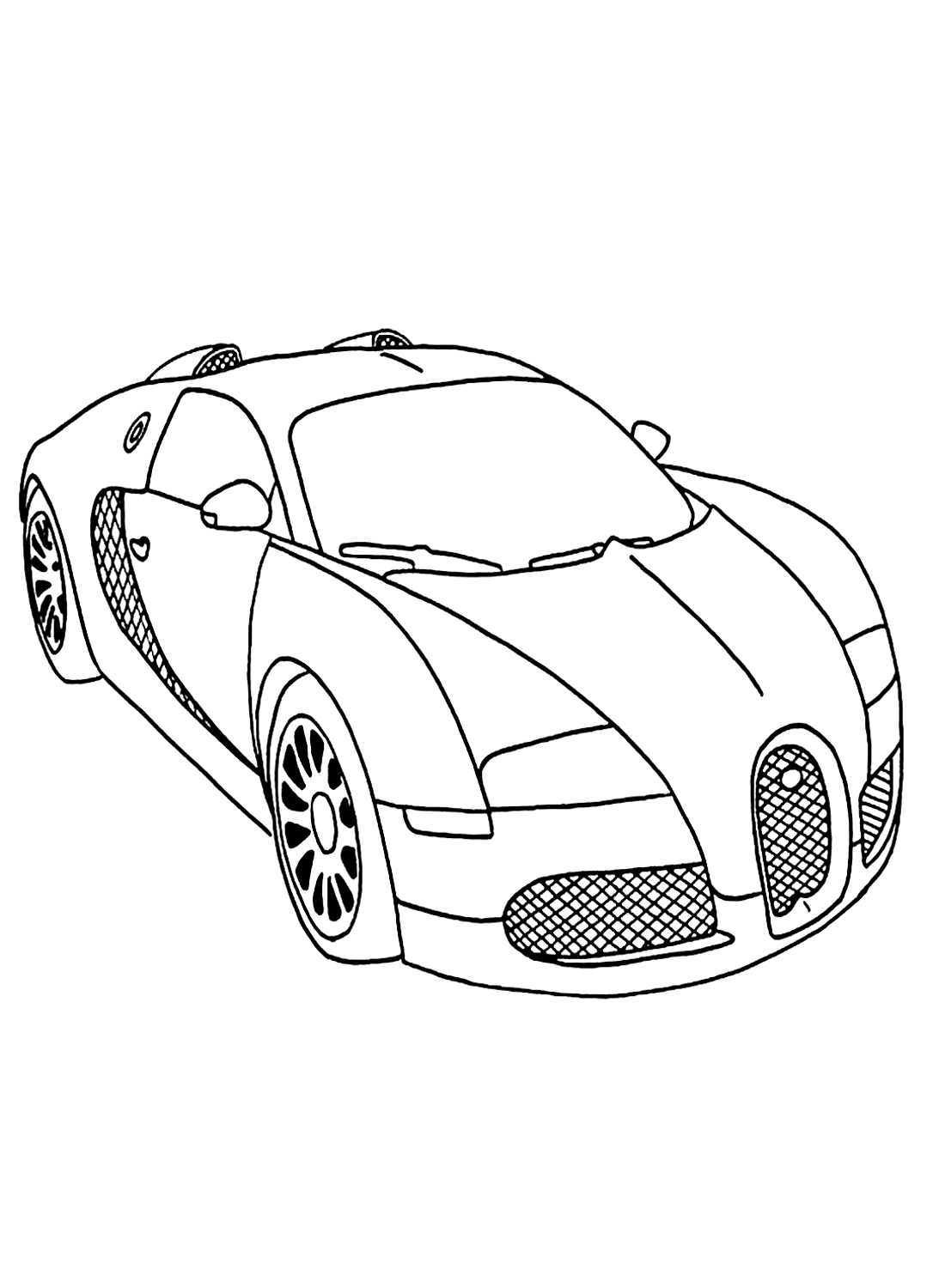 Imagen en color del coche de carreras de Racing Car