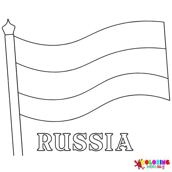 Rusia para colorear