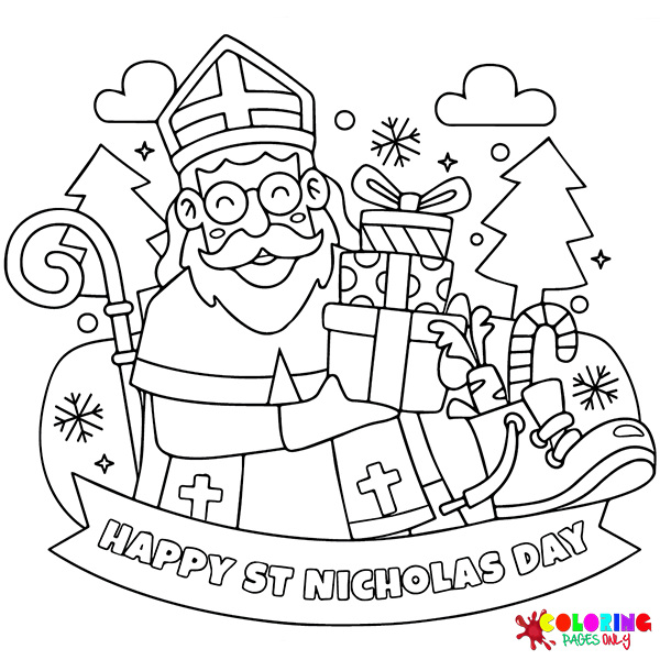 Saint Nicholas Day Coloring Pages