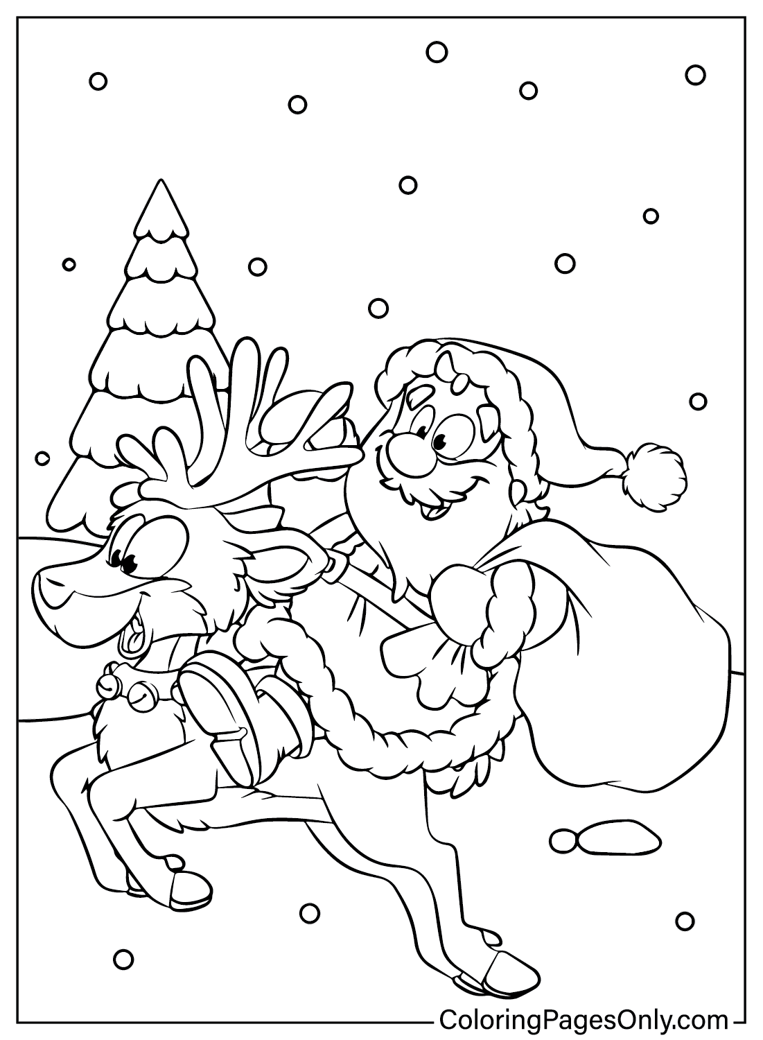 Santa Claus Pictures Coloring Page