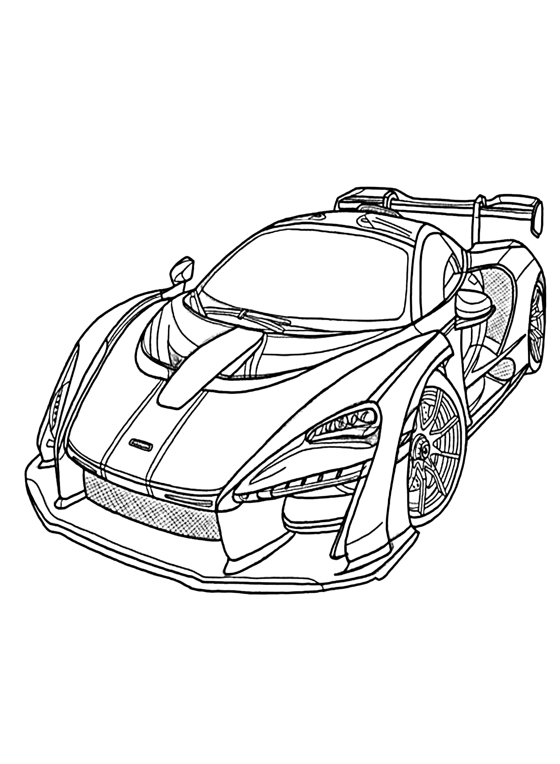 ورقة ألوان بسيطة لسيارات السباق من Racing Car