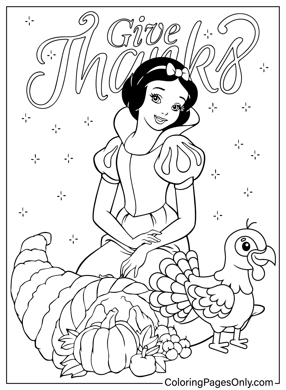 85 Branca de Neve para colorir