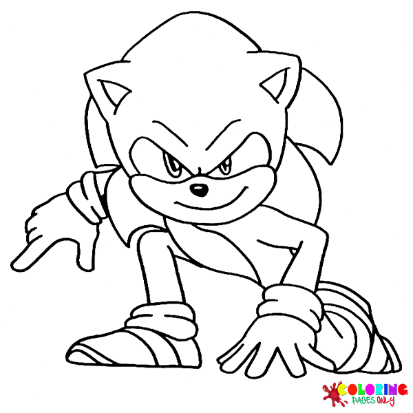 Sonic Para Colorear