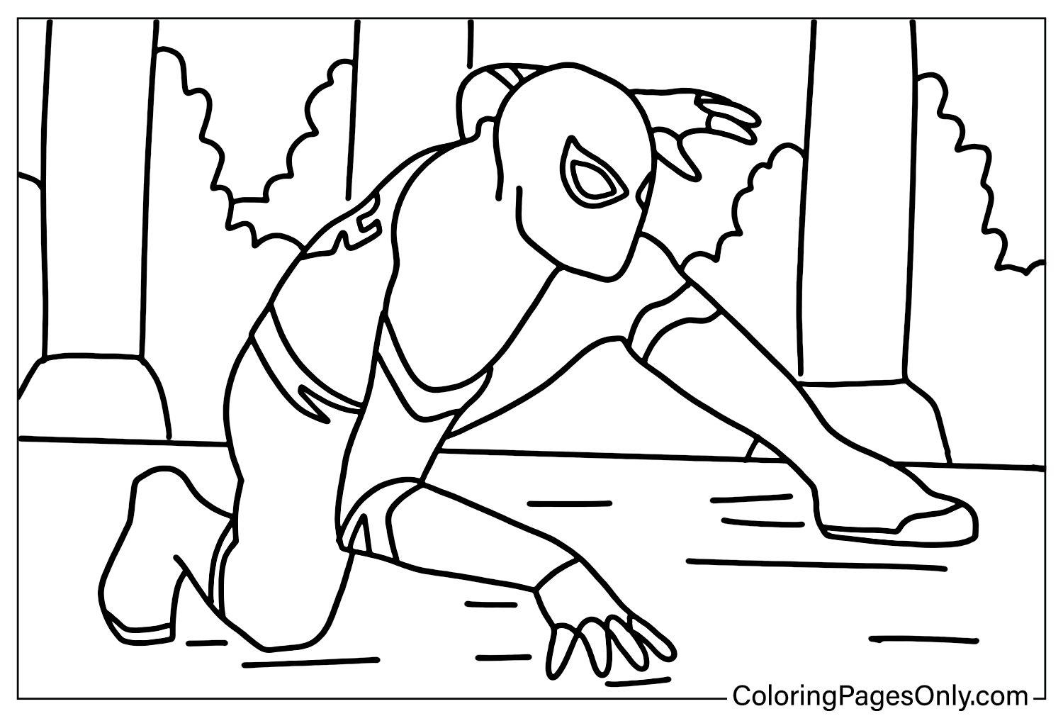 Spider-Man lejos de casa Página para colorear gratis de Spider-Man lejos de casa