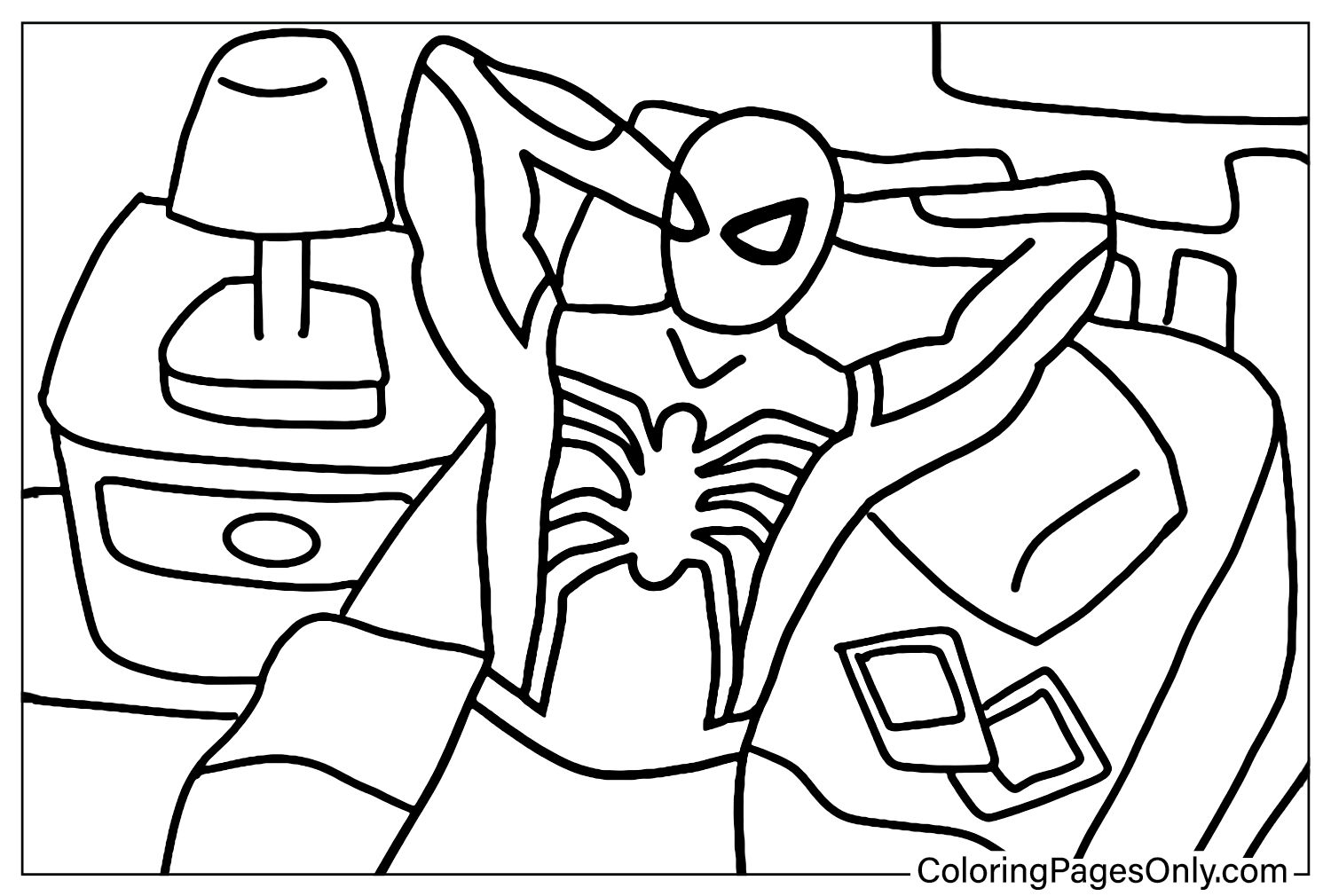 Spider-Man Far From Home Coloring for Kids from Spider-Man Far From Home