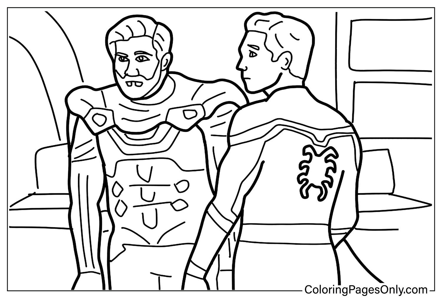 Spiderman and Mysterios Coloring Pages