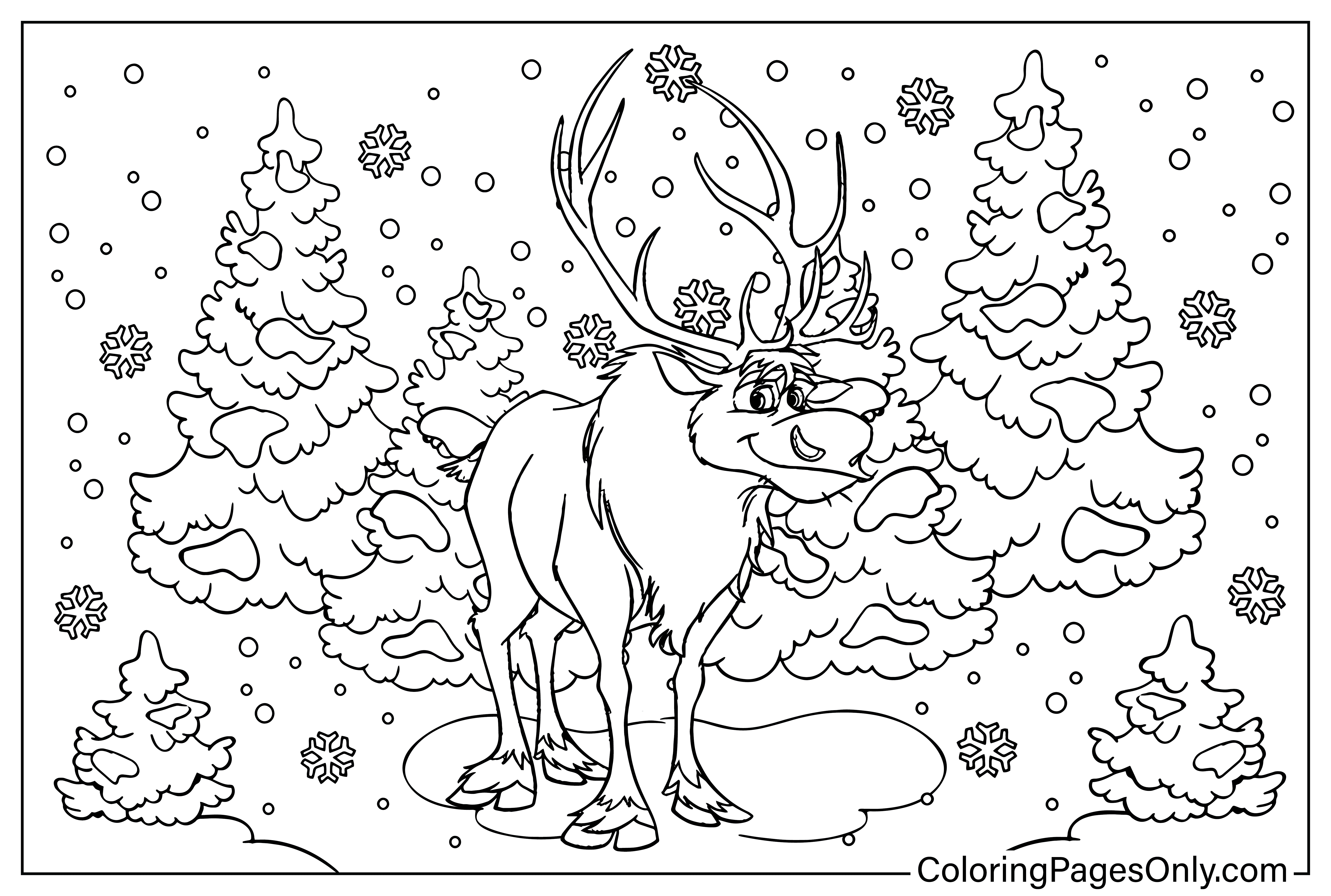 Sven Coloring Page