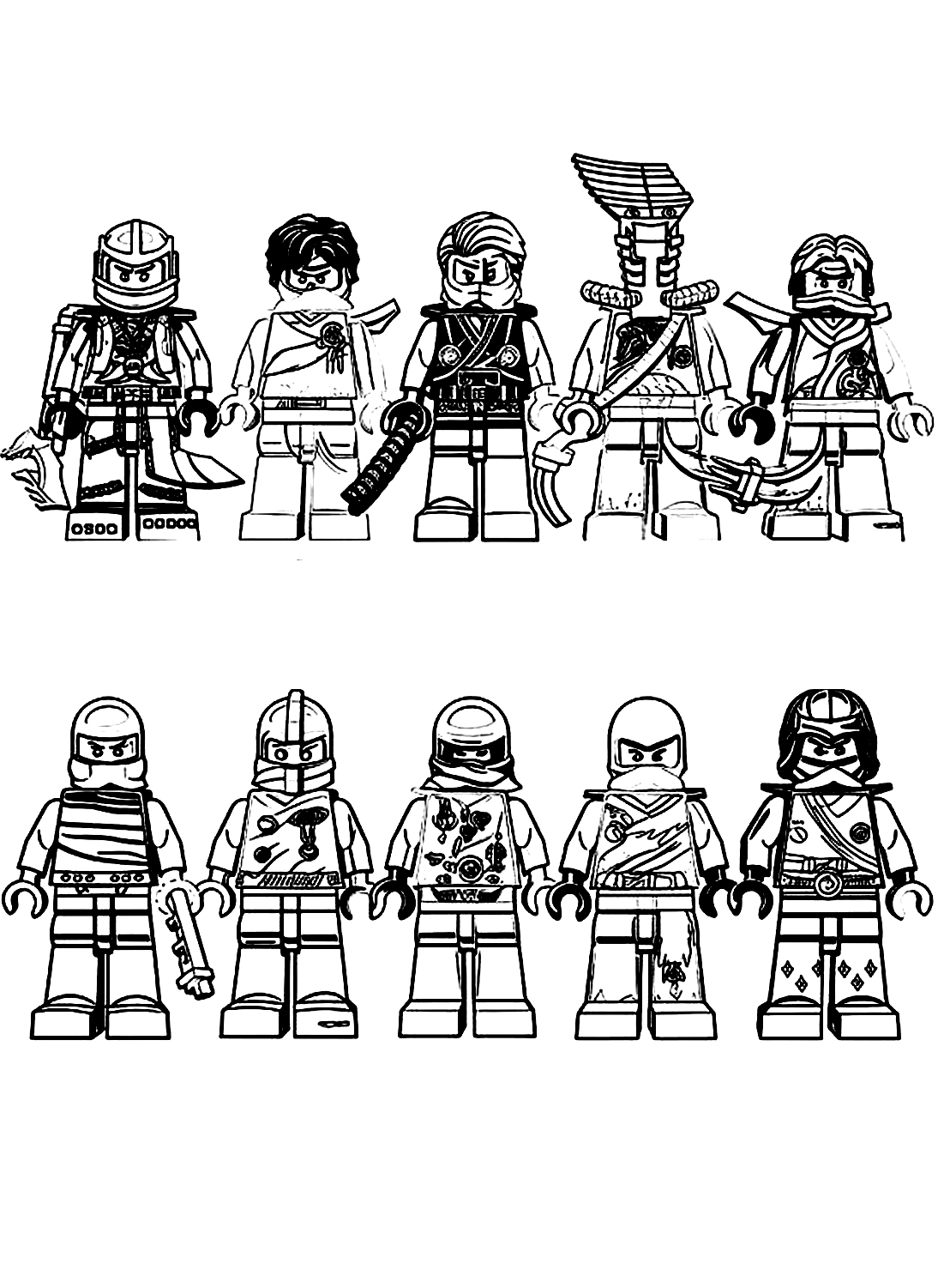 Team of Ninjago Sheet