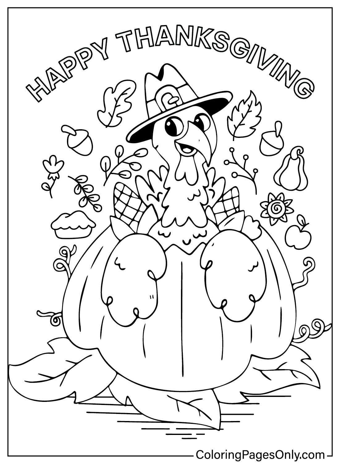 118 Turkey Coloring Pages ColoringPagesOnly 118 Turkey Coloring Pages ColoringPagesOnly