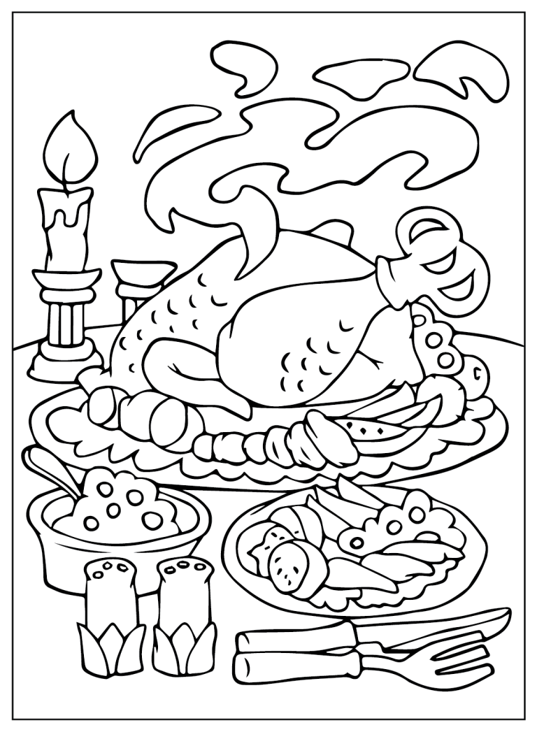 120 Free Printable Thanksgiving Coloring Pages