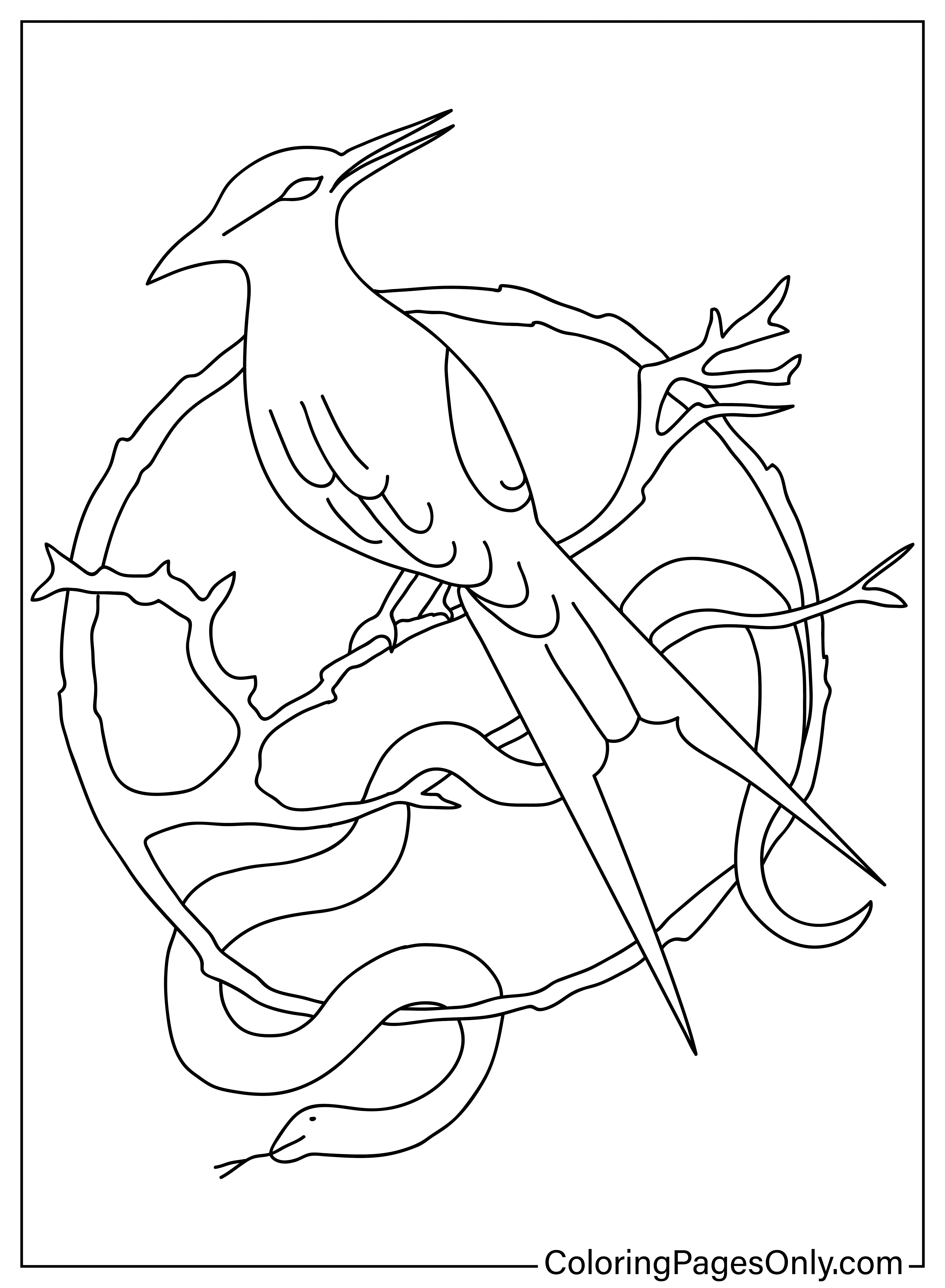 Ausmalbild „Die Tribute von Panem: Die Ballade der Singvögel und Schlangen“ aus „Die Tribute von Panem: Die Ballade der Singvögel und Schlangen“.