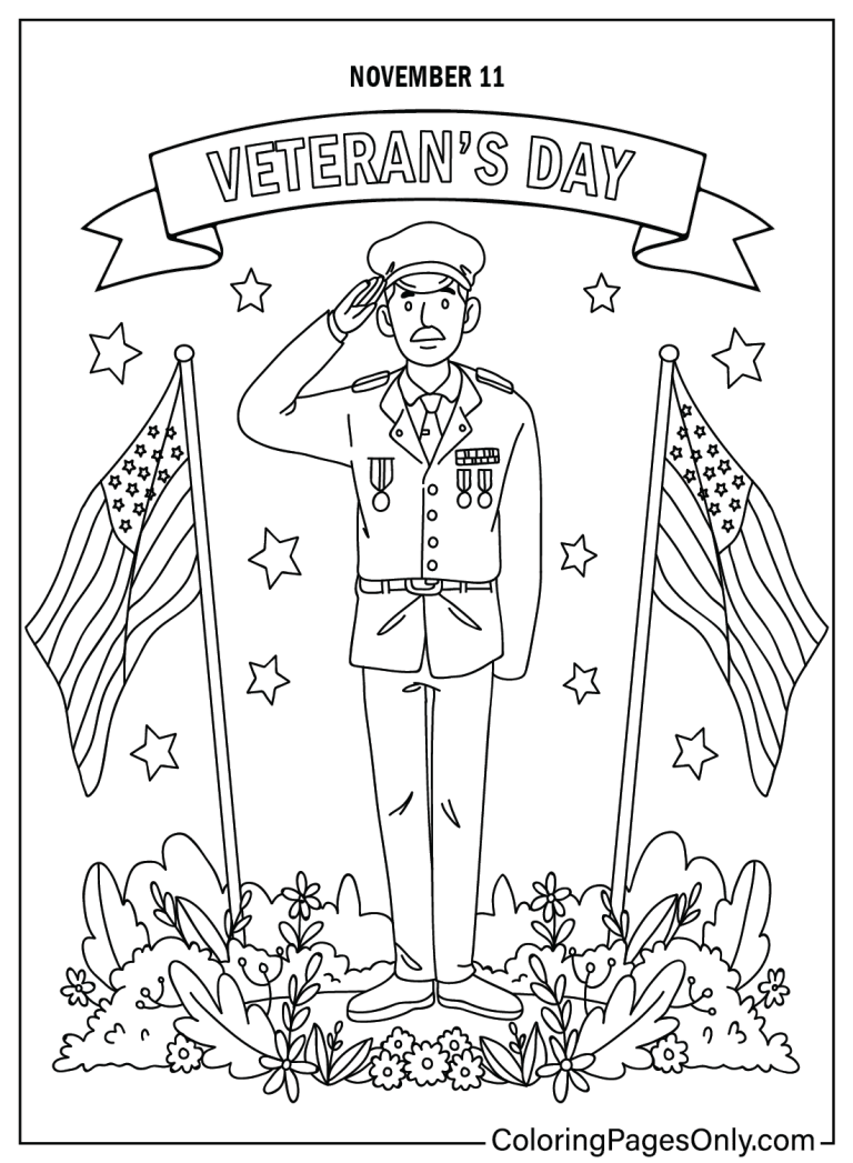 63 Free Printable Veterans Day Coloring Pages