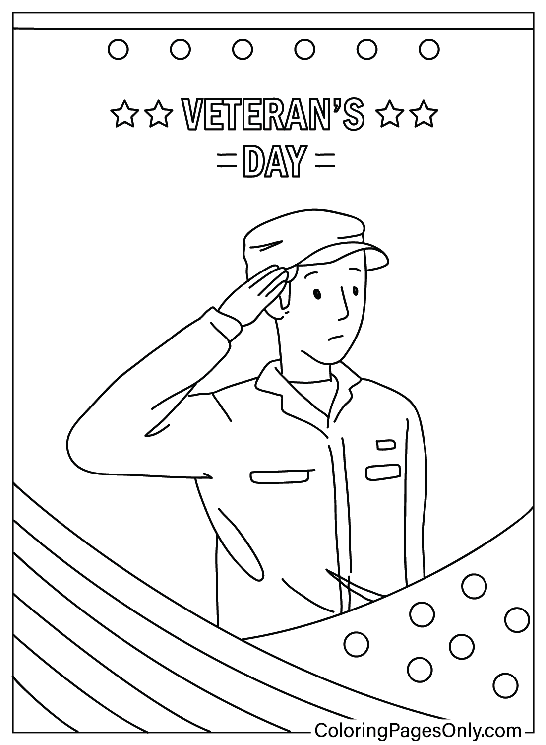 Veterans Day Coloring Page to Print
