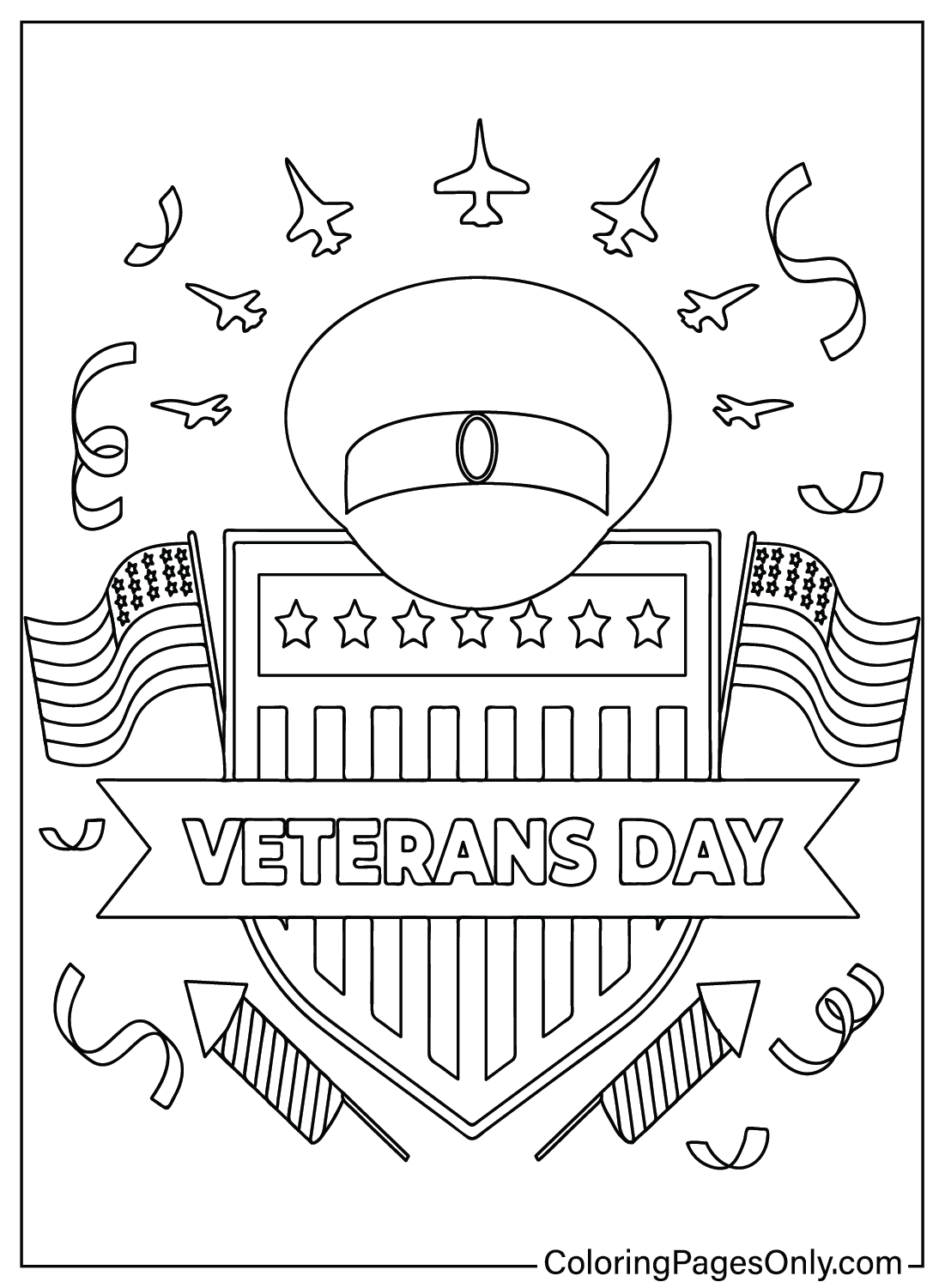 Veterans Day-Ausmalbilder vom Veterans Day