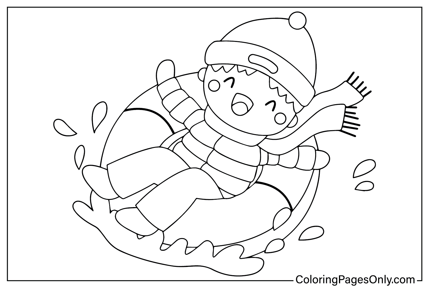 Winter Coloring Page Free from Winter 2024
