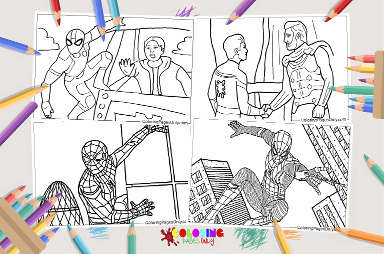 Spider-Man Far From Home Coloring Pages - Free Printable PDF & Online Coloring