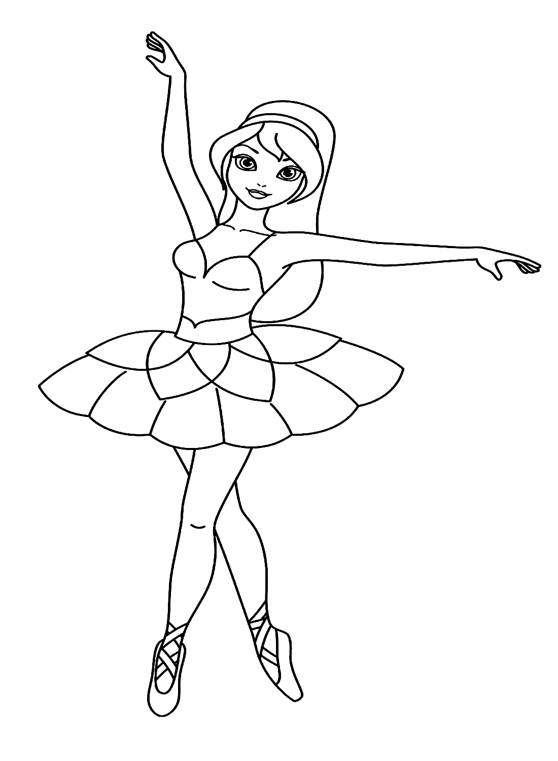 Ein wunderschönes Ballerina-Mädchenbild von Ballerina
