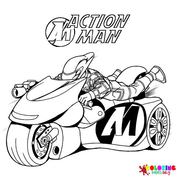 Action Man Coloring Pages
