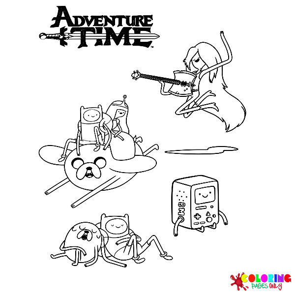 Coloriages Adventure Time