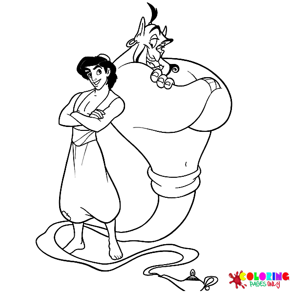 Disegni da colorare di Aladino
