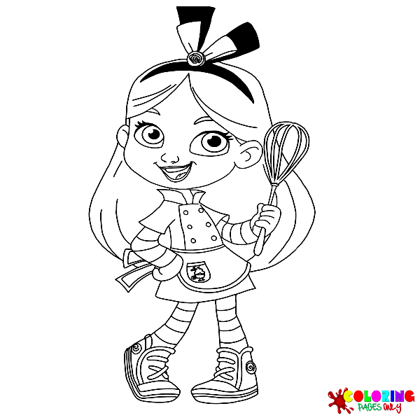 Alice's Wonderland Bakery Coloring Pages