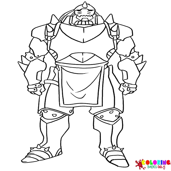 Alphonse Elric Coloring Pages