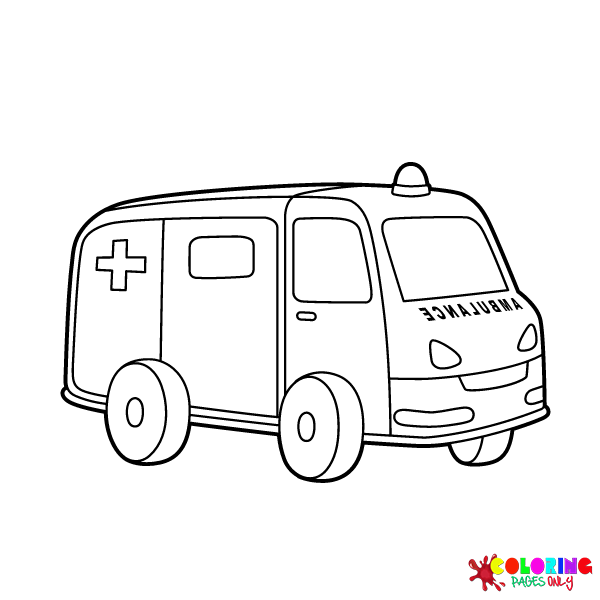 Ambulance Kleurplaten