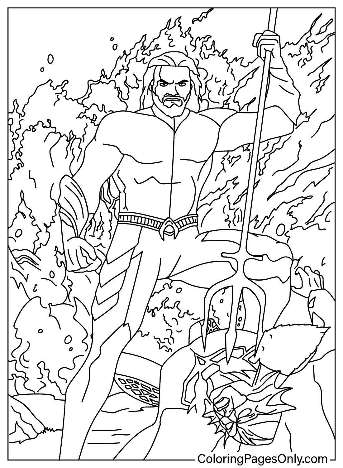 62 Free Printable Aquaman Coloring Pages