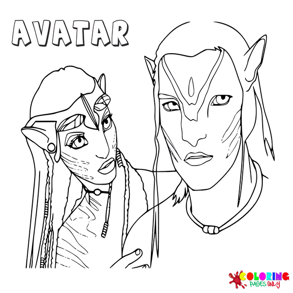 Desenhos para Colorir Avatar 2