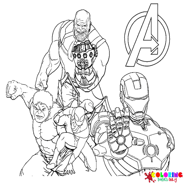 Avengers Kleurplaten
