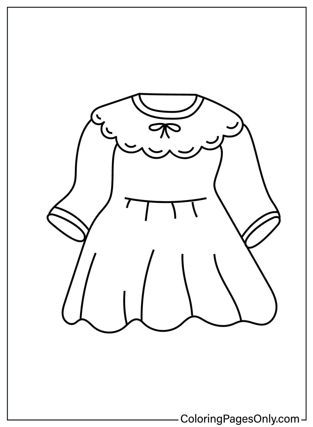 Baby Clothes Color Page - Free Printable Coloring Pages