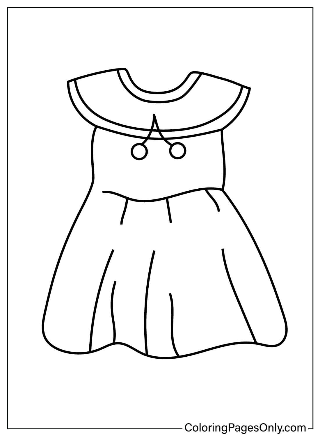 婴儿衣服着色页从婴儿衣服打印
