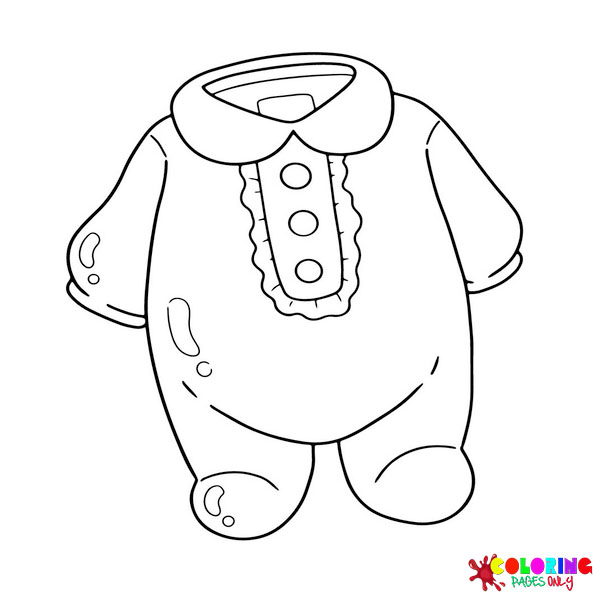 Baby Clothes Coloring Pages