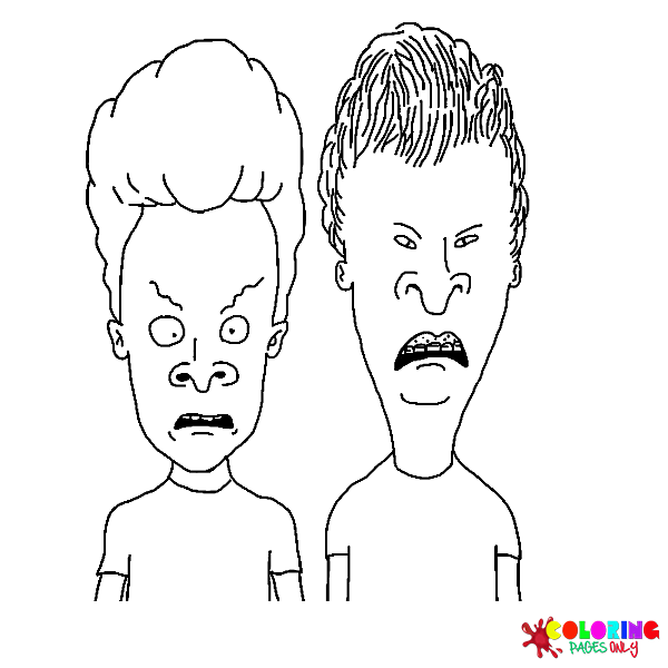 Beavis and Butt-Head Do the Universe Coloring Pages