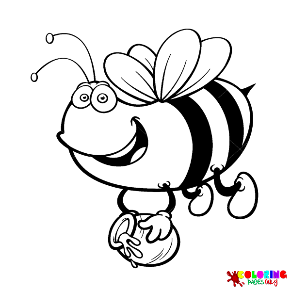 Dibujos de abejas para colorear