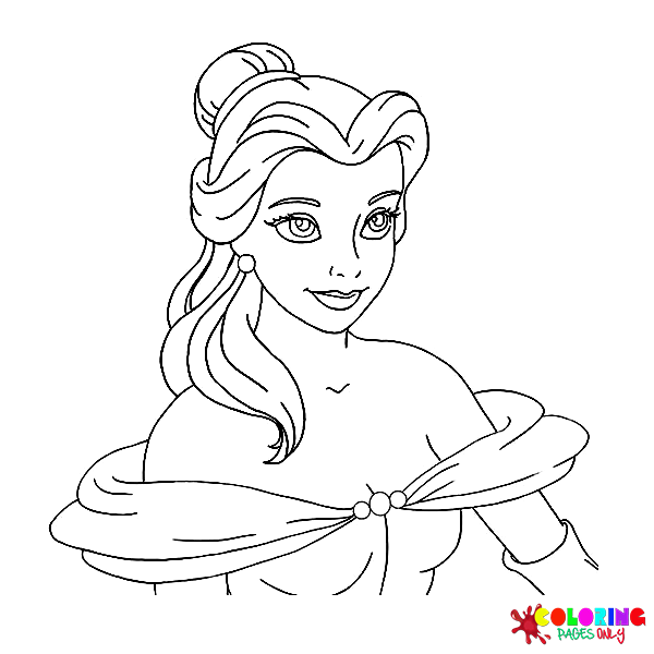 Belle Coloring Pages