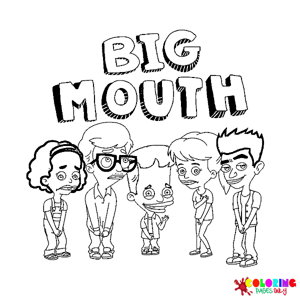 Big Mouth Coloring Pages