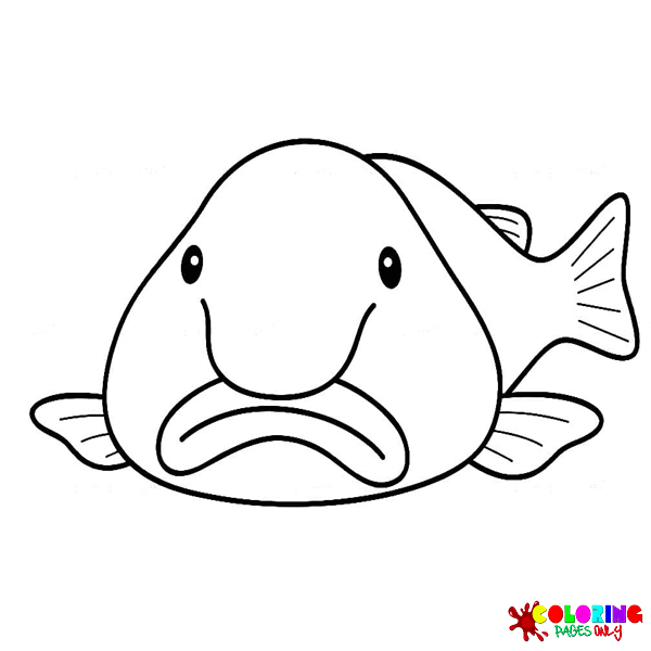 Desenhos para colorir de blobfish