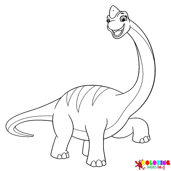 Kleurplaten Brachiosaurus