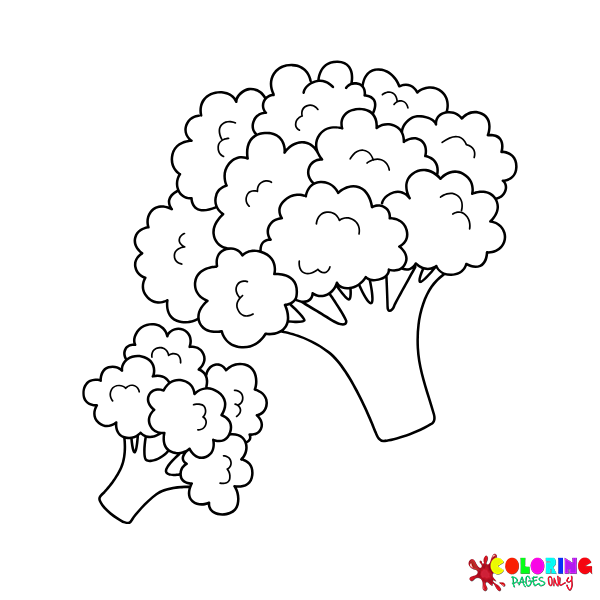 Disegni da colorare di broccoli