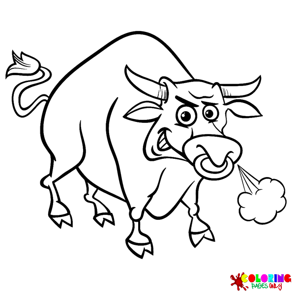 Desenhos de touro para colorir