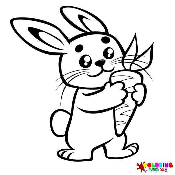 Disegni da colorare di coniglietti