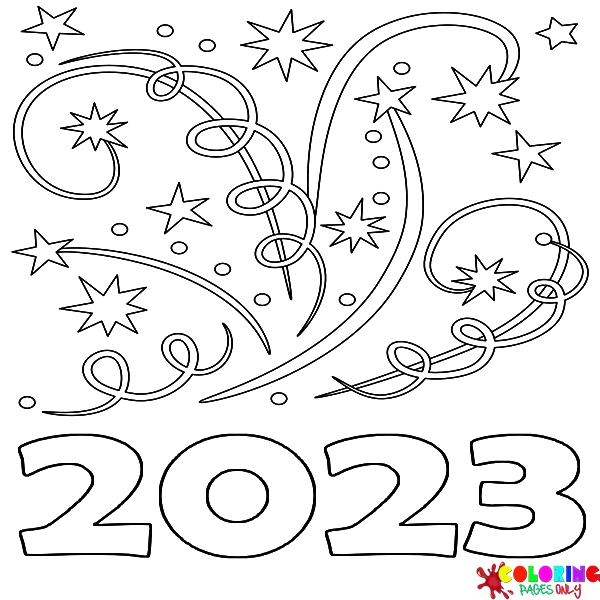 Calendario 2023 Disegni da colorare