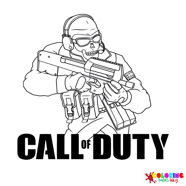 Disegni da colorare di Call of Duty