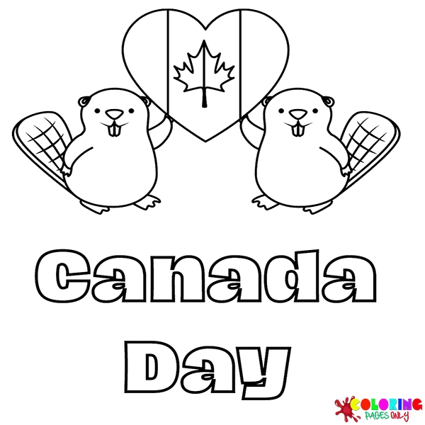 Disegni da colorare del Canada Day