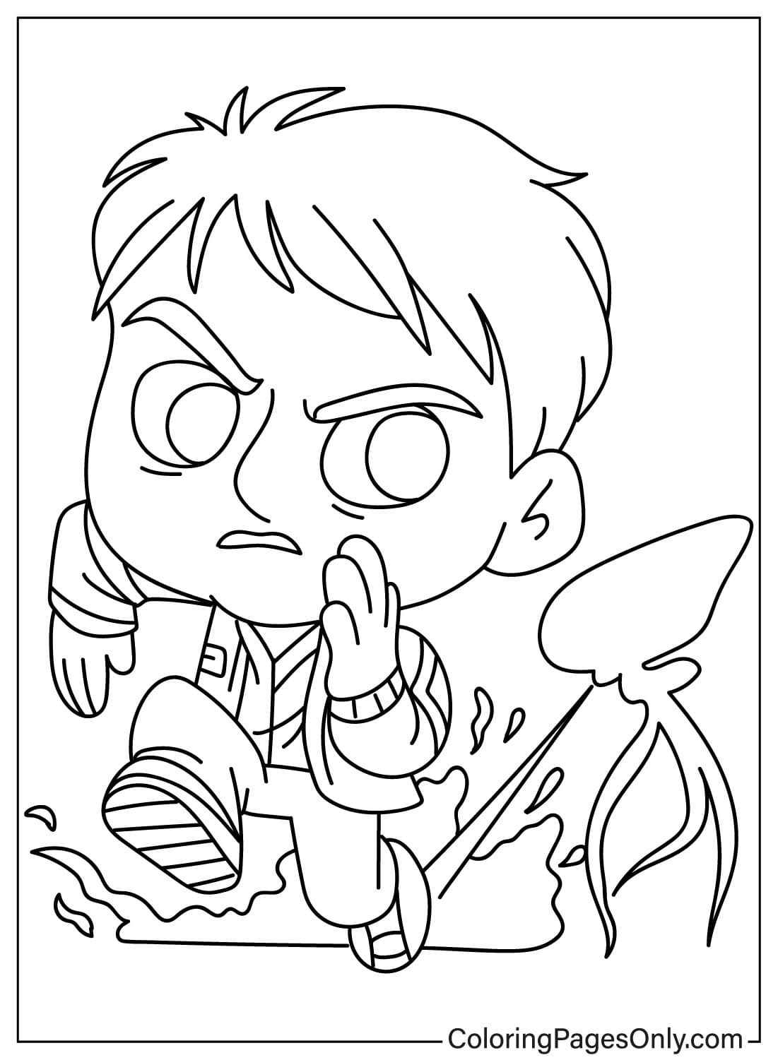 Chibi Tom Cruise Coloring Page from Tom Cruise