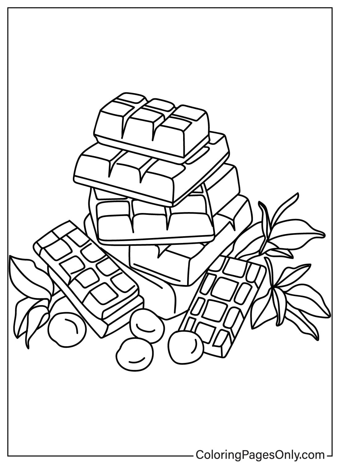 Chocolate Coloring Page from Chocolate